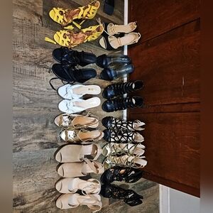 Bulk of Size 7 shoes in good condition. Some are never use. all 12 pairs.